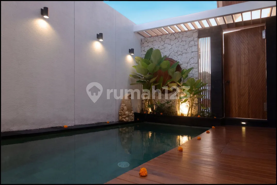 New Modern Villa 2 Br For Yearly Rent In Canggu Bali - Image 3 of 4