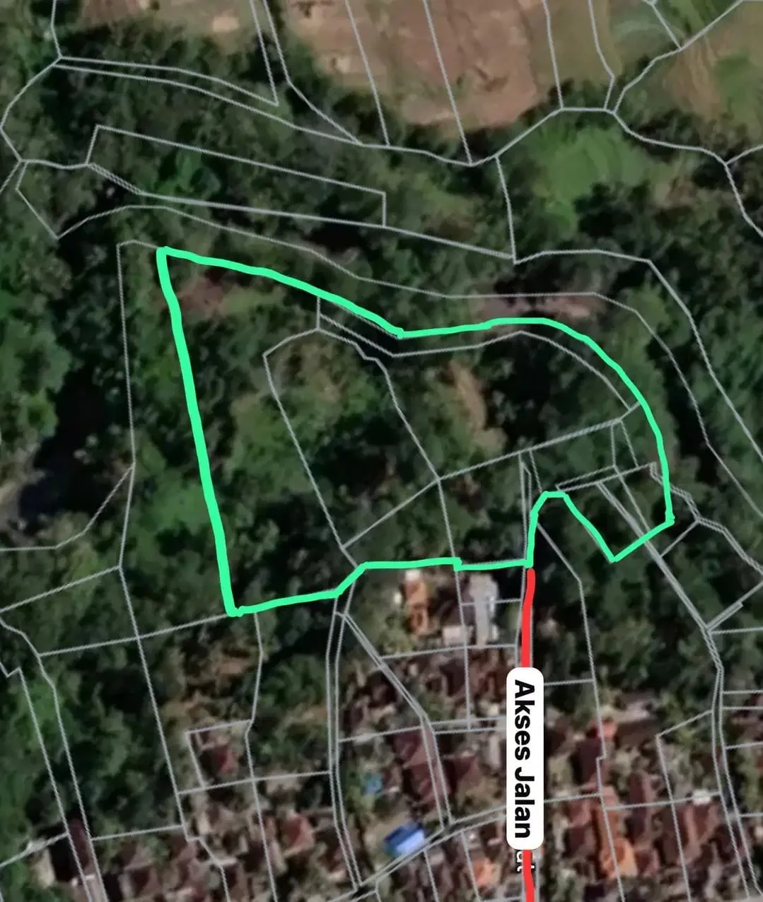 Tanah 1 Hektar View Sawah & Sungai Strategis di Cempaka Tabanan - Image 1 of 10