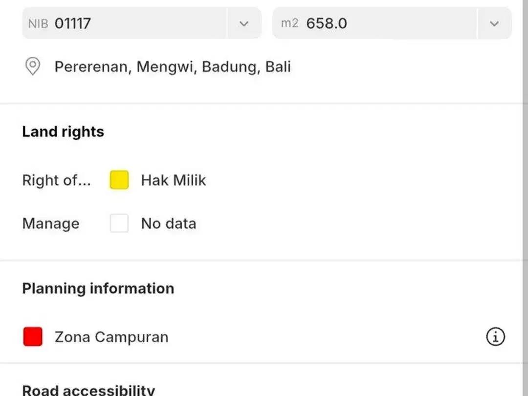 Tanah Premium 6,58 Are dengan Bonus Villa Dijual di Pererenan, Canggu - Image 8 of 8