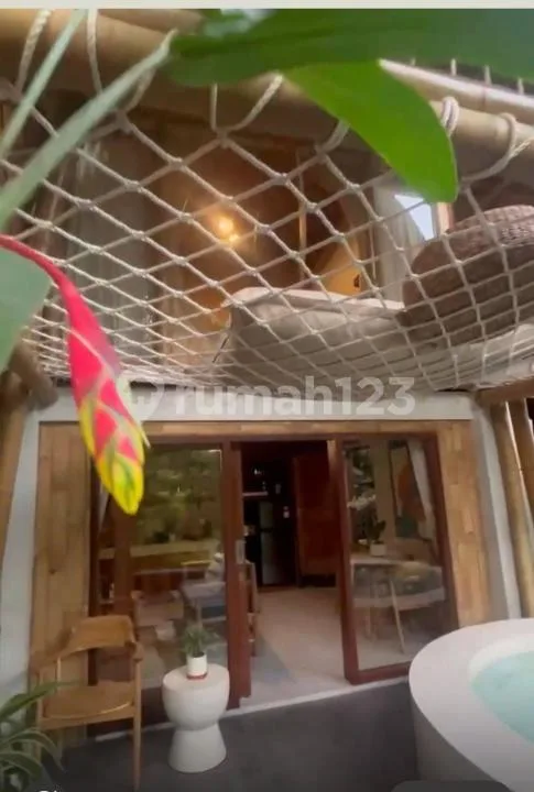 Villa 5 Unit Desain Bambu Modern Siap Huni View Sawah Jungle Ubud - Image 2 of 4