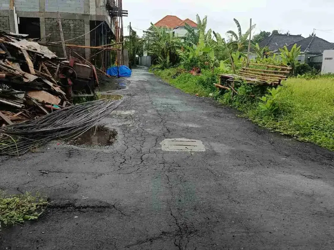 TANAH BUDUK PERBATASAN DENGAN CANGGU LINGKUNGAN VILLA AREA VIEW SAWAH - Image 5 of 7