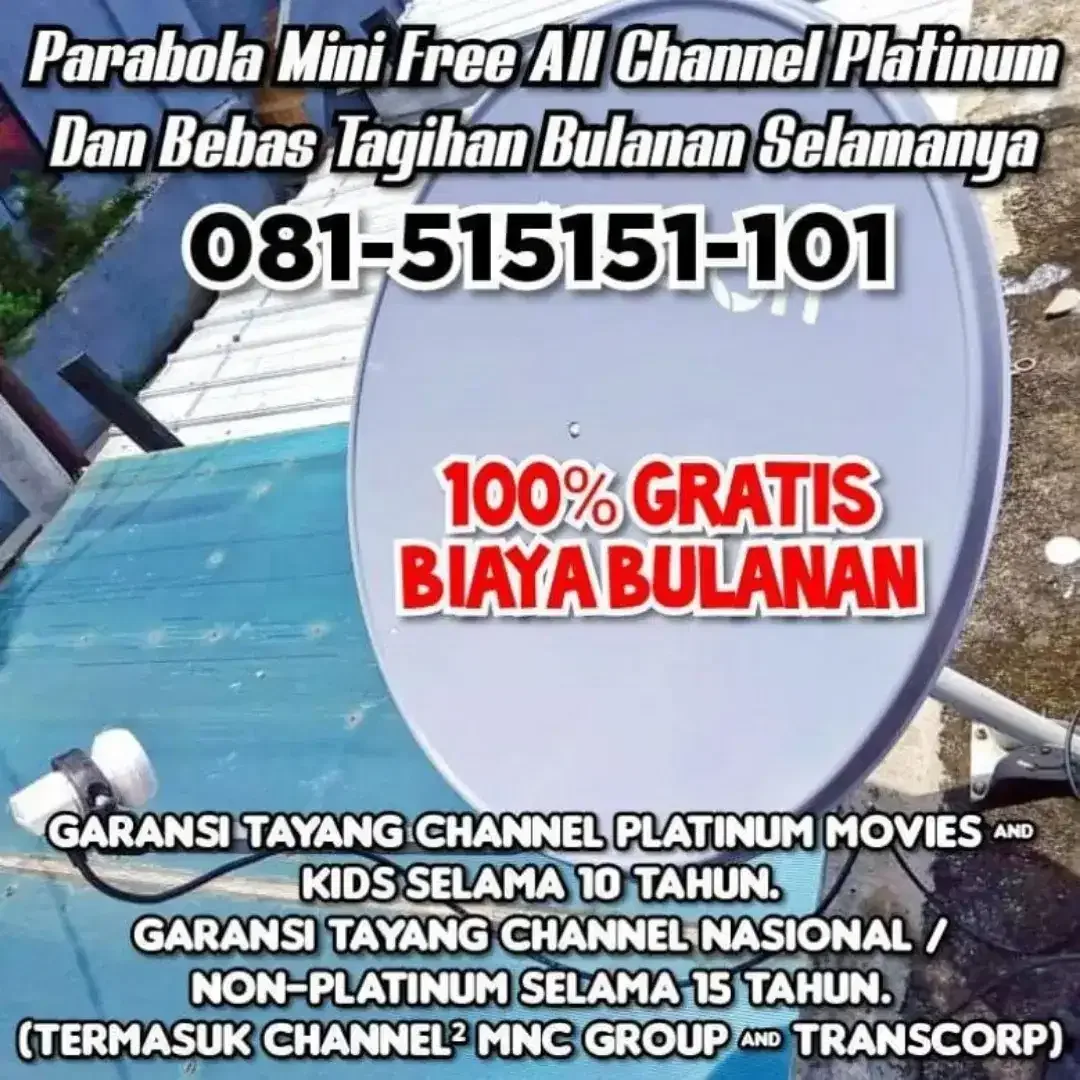 ANTENA PARABOLA MINI TANPA BERLANGGANAN AREA KOTA DENPASAR - Image 1 of 10