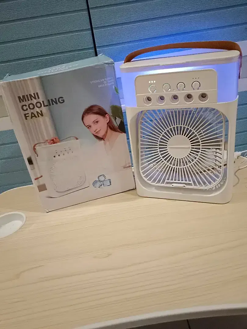 Kipas Mini Ac Portable Air Cooler Fan 10W Uk. 18x7x24cm Ada 3kecepatan - Image 4 of 10