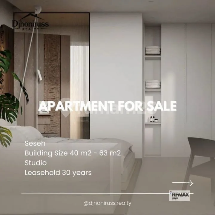 Modern Studio Apartment With 30-Year Leasehold In Seseh Area - Image 2 of 4