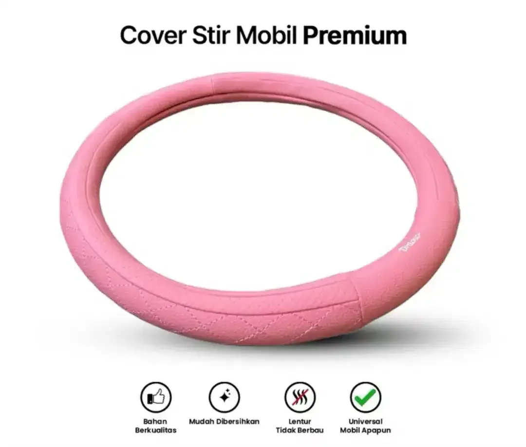 DiJual Cover Stir Mobil Universal Pink - Image 1 of 5