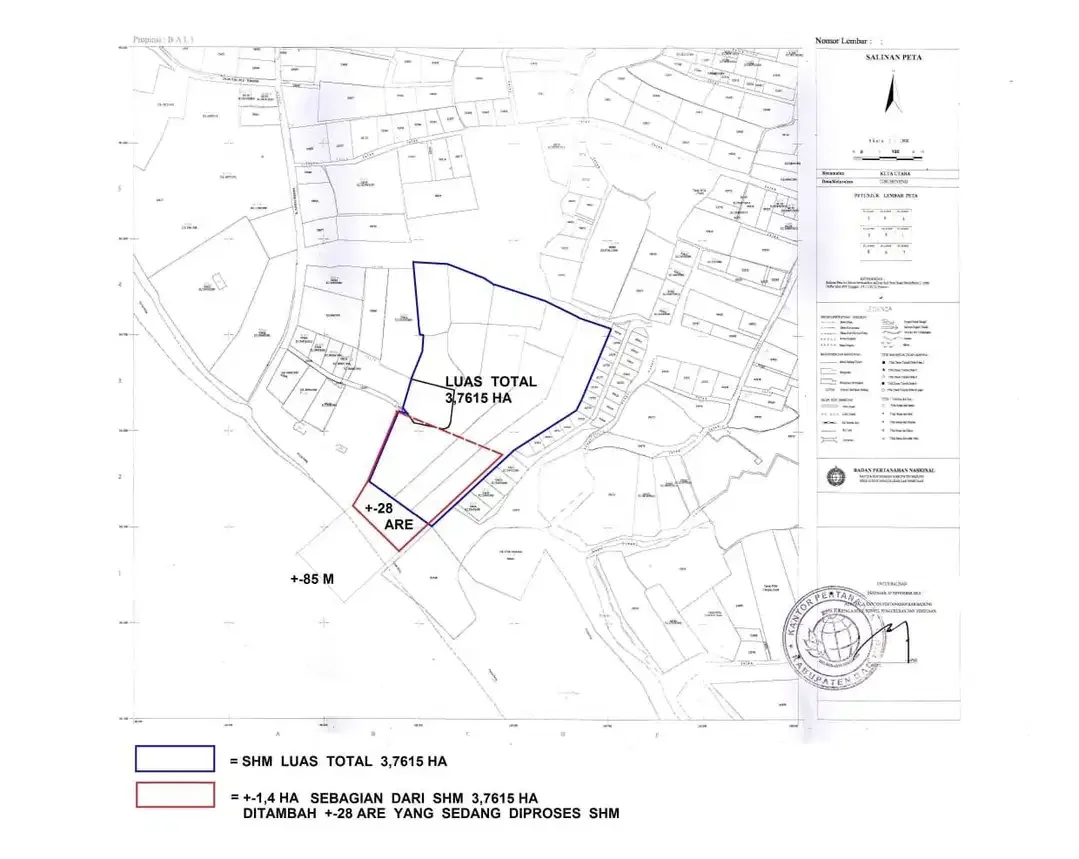 TANAH SUPER PREMIUM TEPI LAUT AREA PANTAI BERAWA - Image 5 of 5