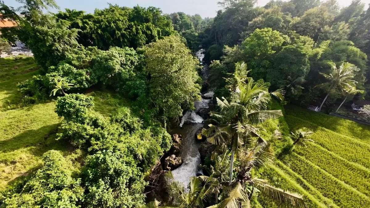 River Land above a Jungle Gorge — 12.62 Are, Tabanan - Image 2 of 2