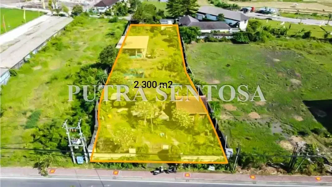 TANAH CANGGU PANTAI BATUBOLONG 2300M2 DEKAT PANTAI - Image 1 of 5