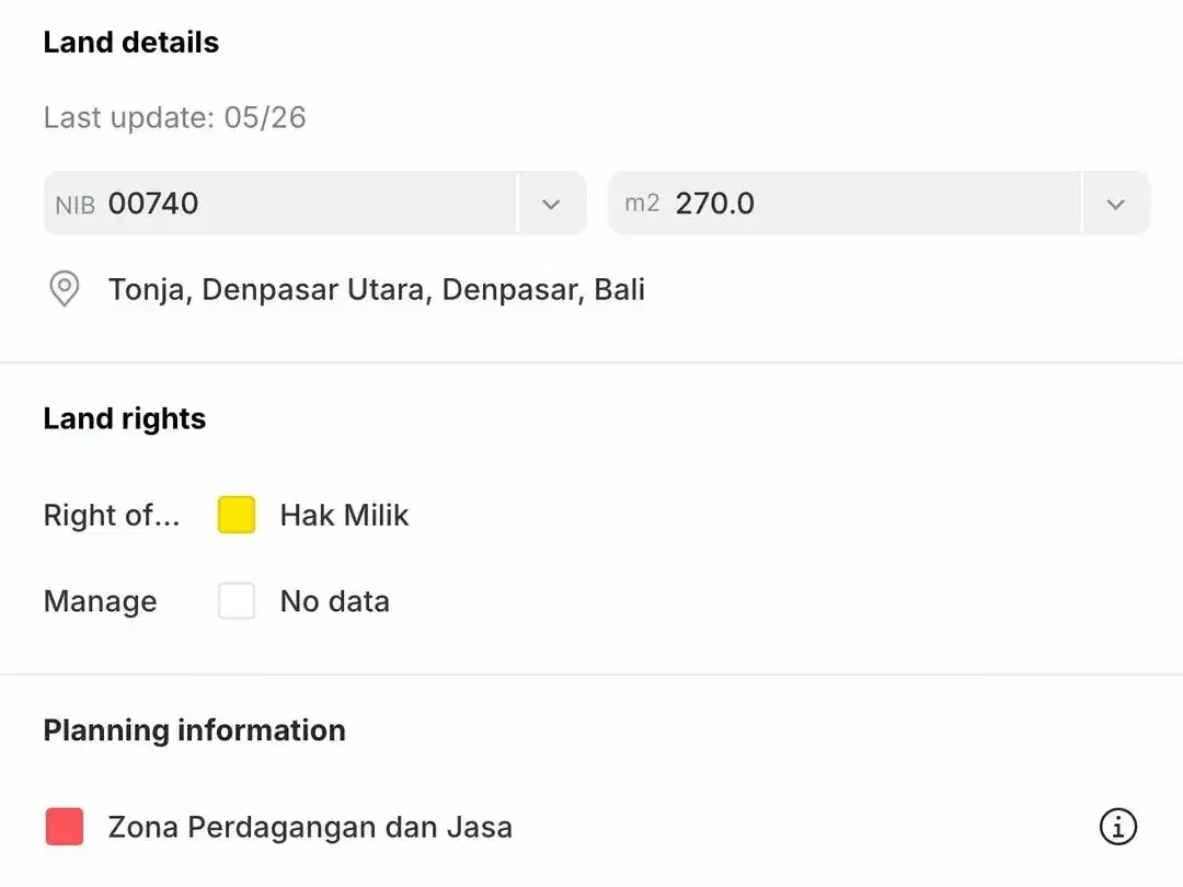TANAH BERISI BANGUNAN KANTOR DI GATSU TIMUR DENPASAR DEKAT MALL - Image 5 of 10