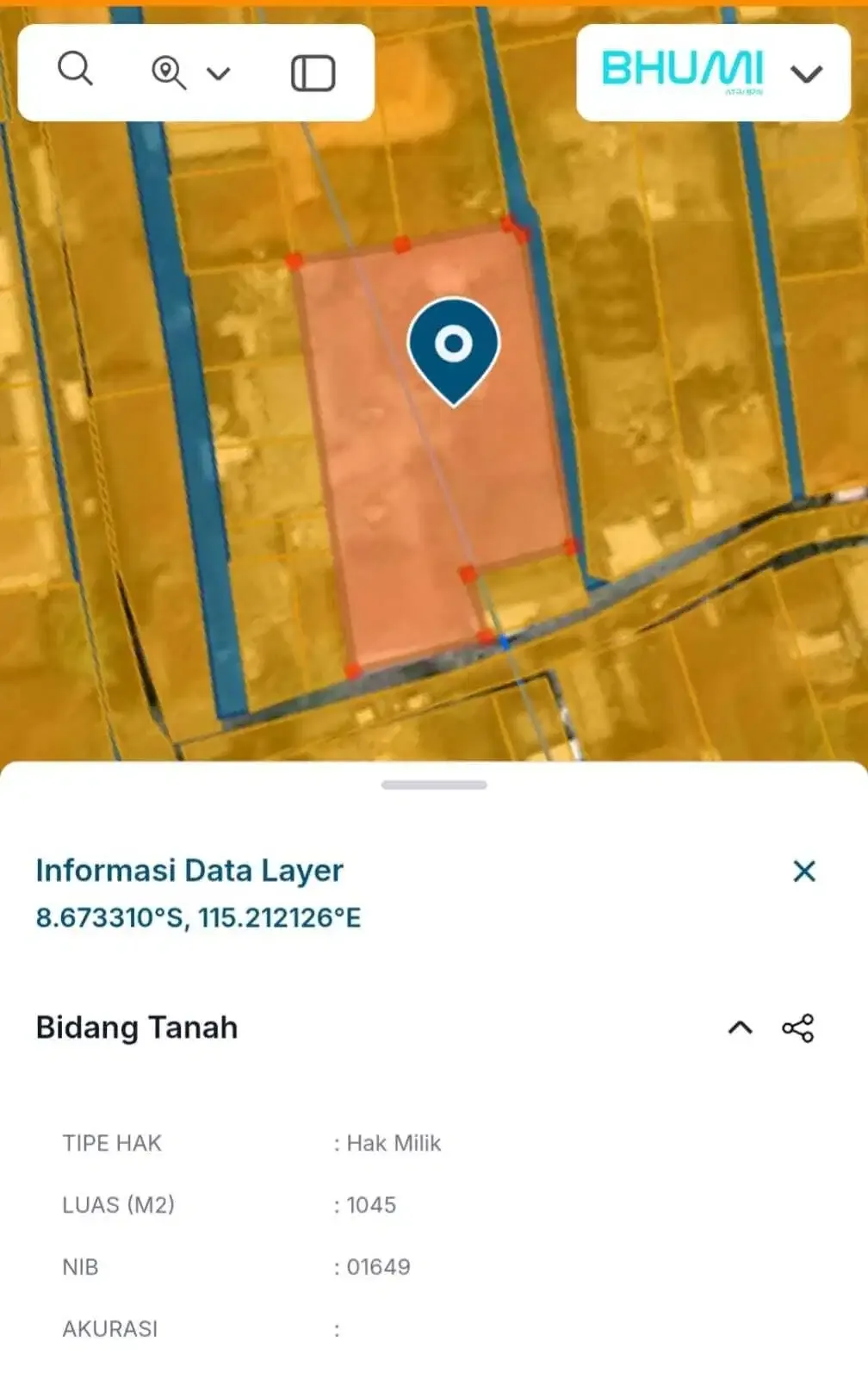 Tanah Murah Pulau Ambon Sanglah Dkt Teuku Umar Level 21 Mall Sesetan - Image 3 of 7