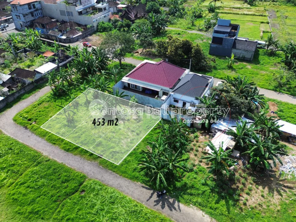 Tanah Murah di Bedulu Ubud 453M2 Lingkungan Villa - Image 2 of 4