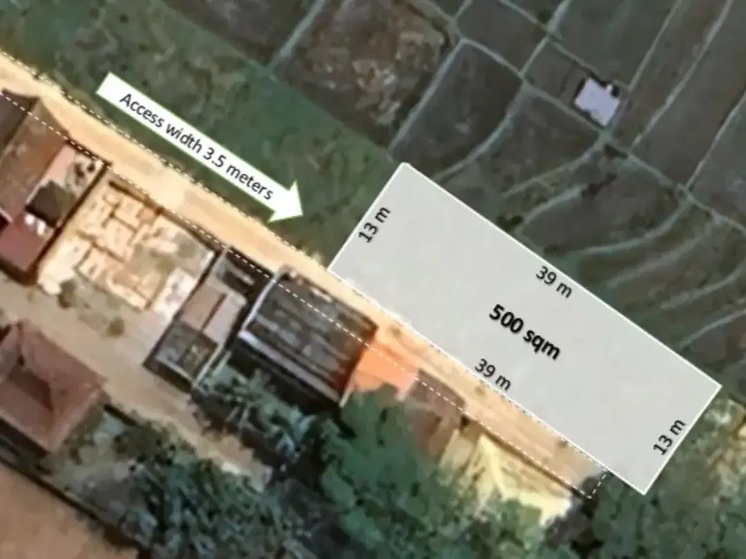 Leasehold - Prime 500 sqm Land in Cemagi - Image 1 of 4