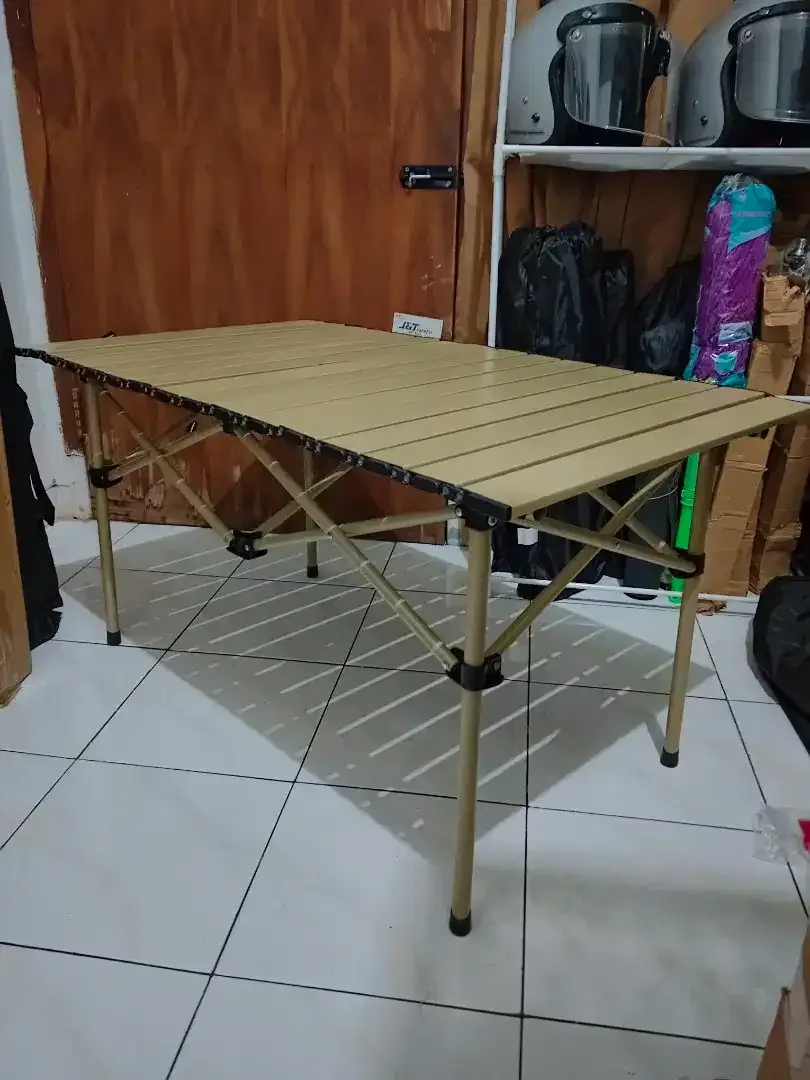Meja Camping Lipat Outdoor portable 95x52x50cm Bahan kuat kokoh - Image 1 of 4