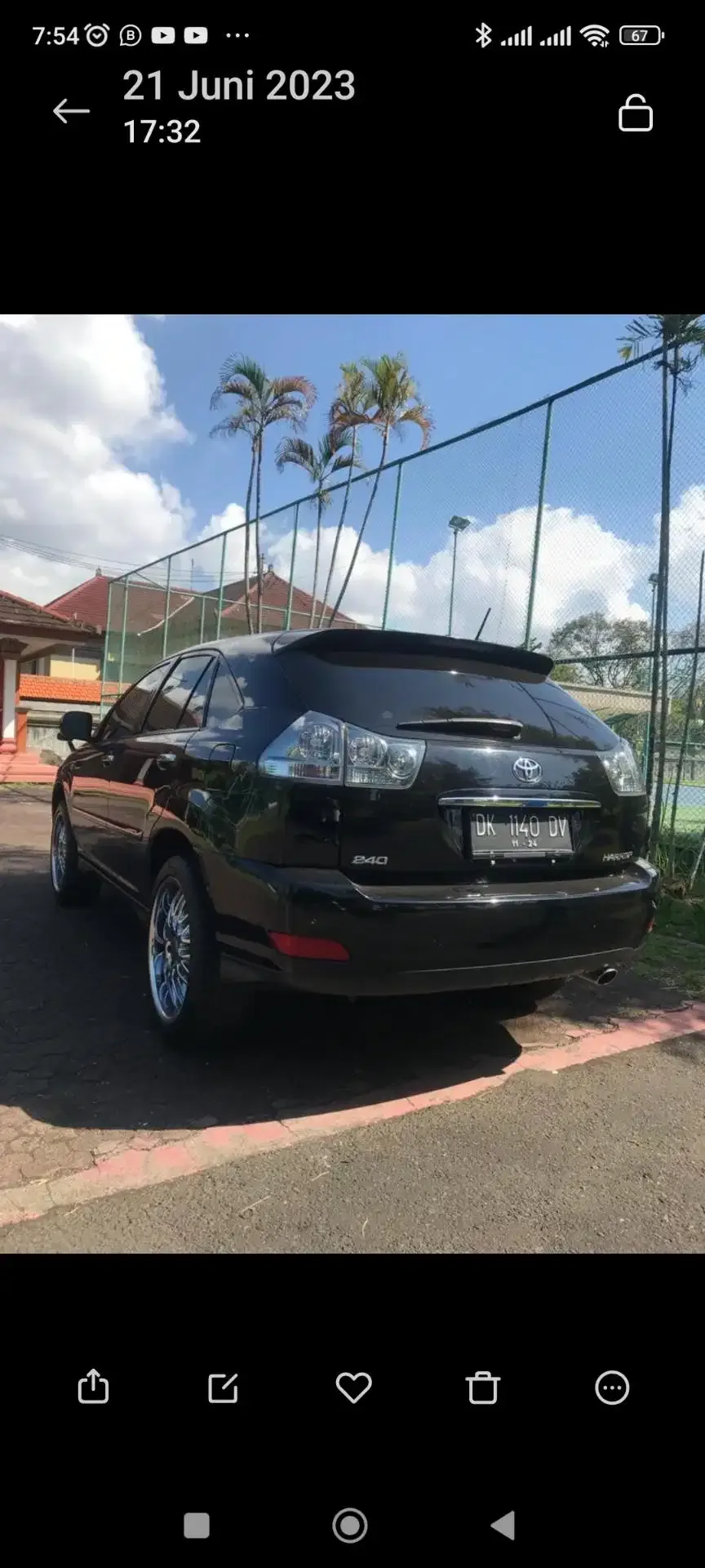 Toyota Harrier 2011 Bensin - Image 3 of 6
