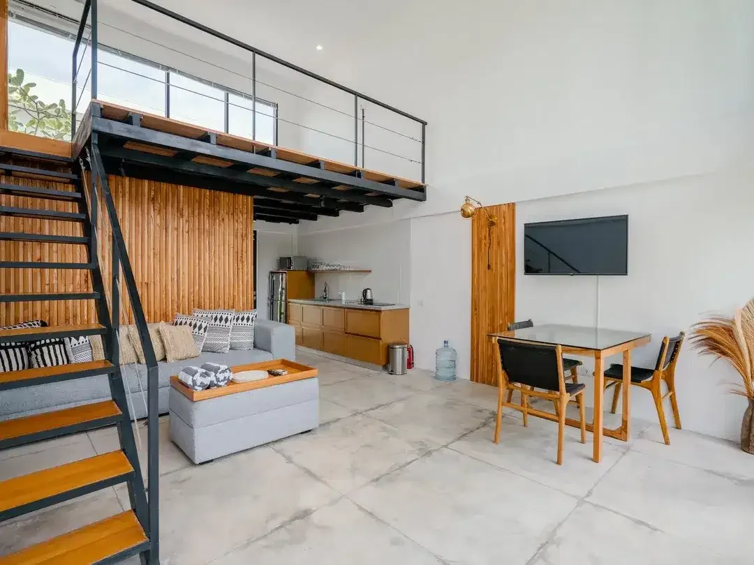 Leasehold - Modern Minimalist Mezzanine Villa with Stunning Pool Area, in Babakan, Canggu, Bali - Image 7 of 10