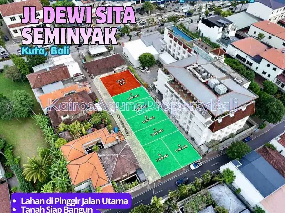 DISEWAKAN TANAH DI KAWASAN JALAN UTAMA DEWI SITA SEMINYAK - Image 2 of 3