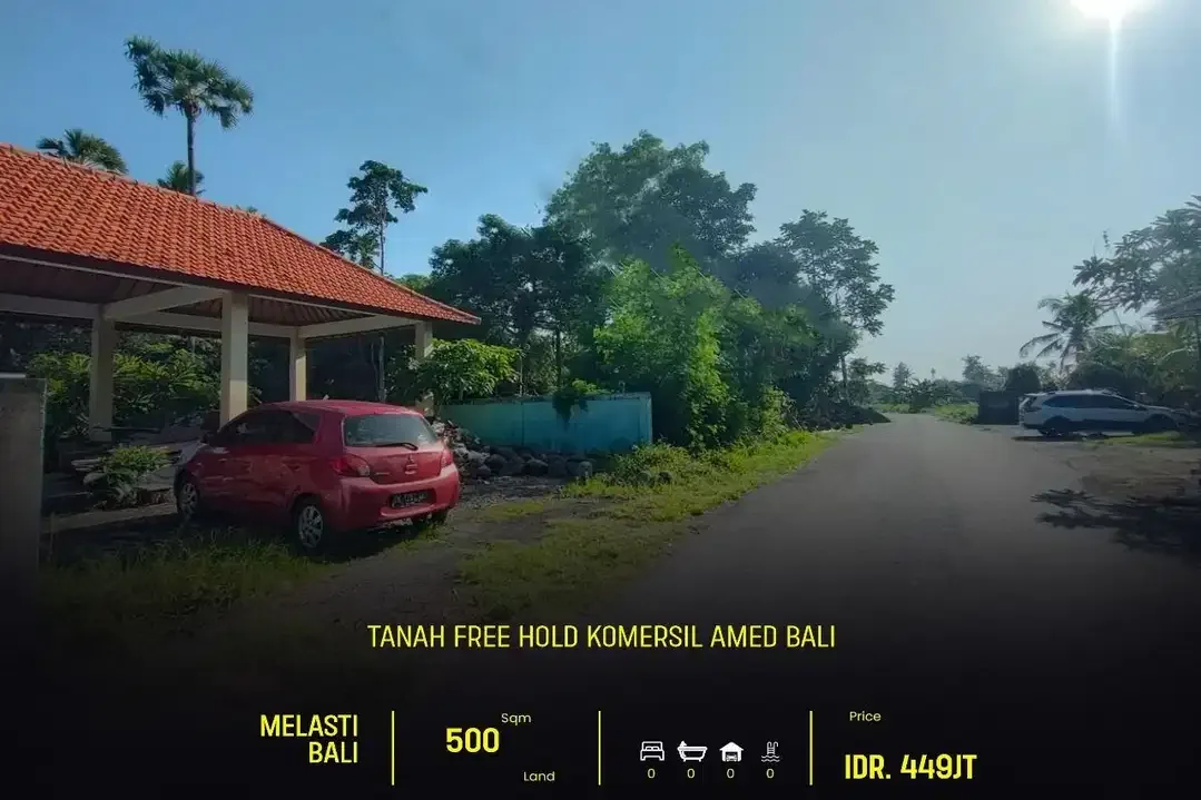 DIJUAL TANAH FREEHOLD KOMERSIL AMED KARANGASEM BALI - Image 2 of 7