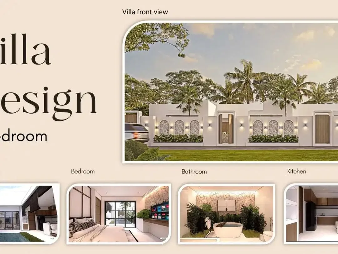 Villa Bali dekat pantai private pool bisa KPR harga 1M tanah 1 are 1Bed Hingga 3Bed - Image 1 of 10