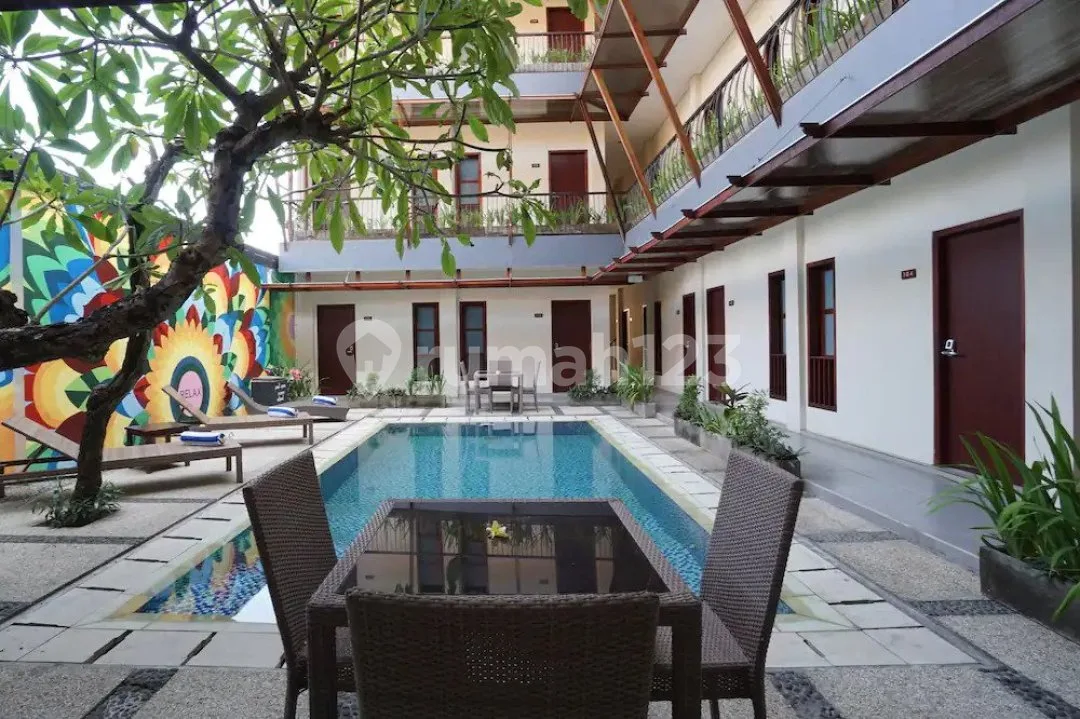 Hitung Tanah Sudah Cuan Hotel Strategis dengan Ijin Lengkap Beroperasi di Legian Kuta Center - Image 1 of 4
