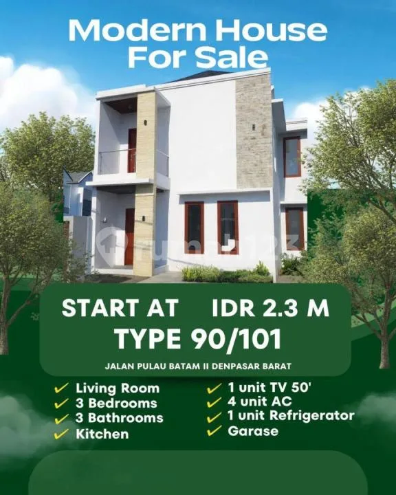 Rumah Modern 2 Lantai di Jalan Pulau Batam Pusat Kota Denpasar - Image 3 of 3