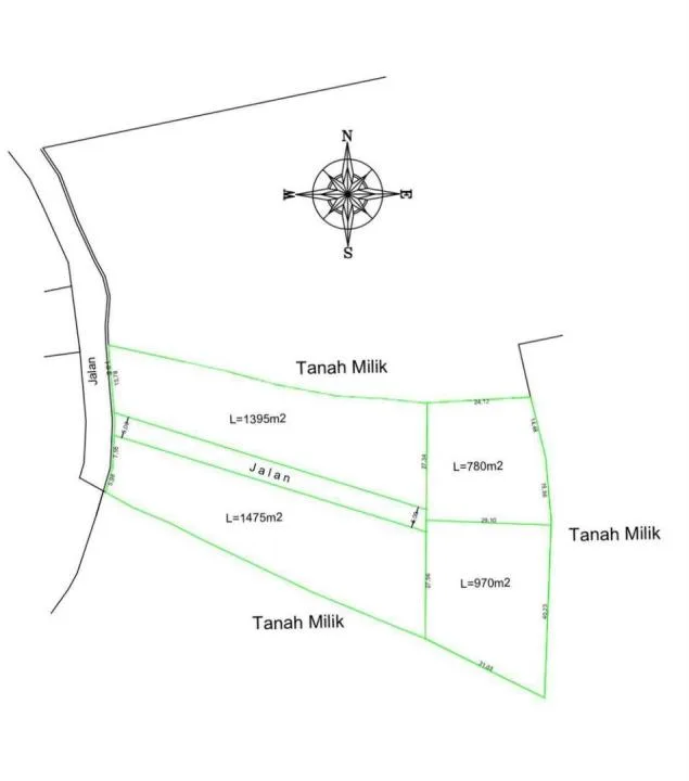 Berawa, Gang Mango - Prime Land For Sale - Image 3 of 4