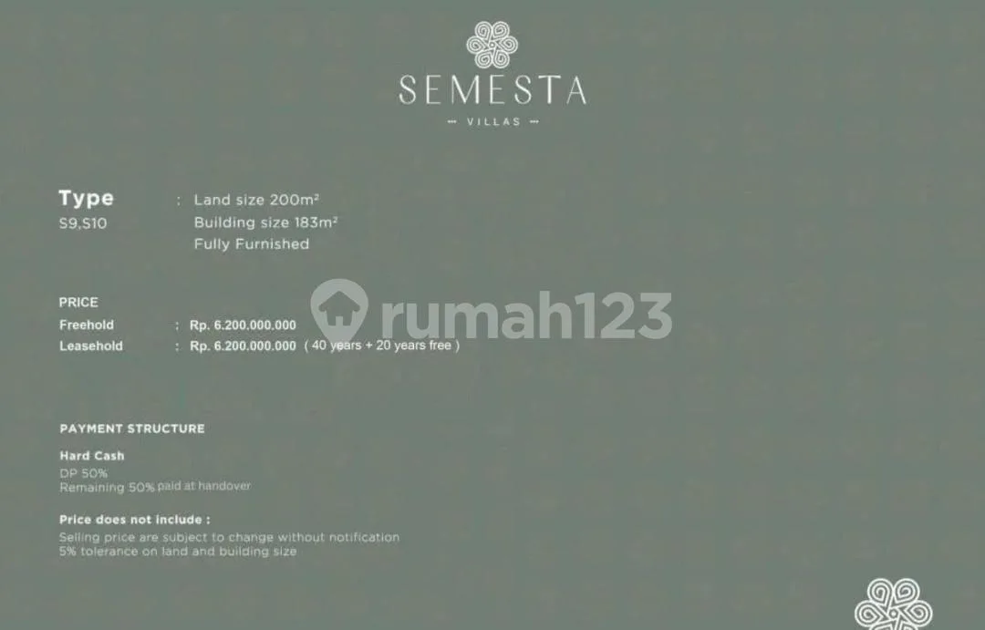 Villa Semesta Full Furnished Pool 2Lt Lokasi Strategis Jimbaran - Image 4 of 4