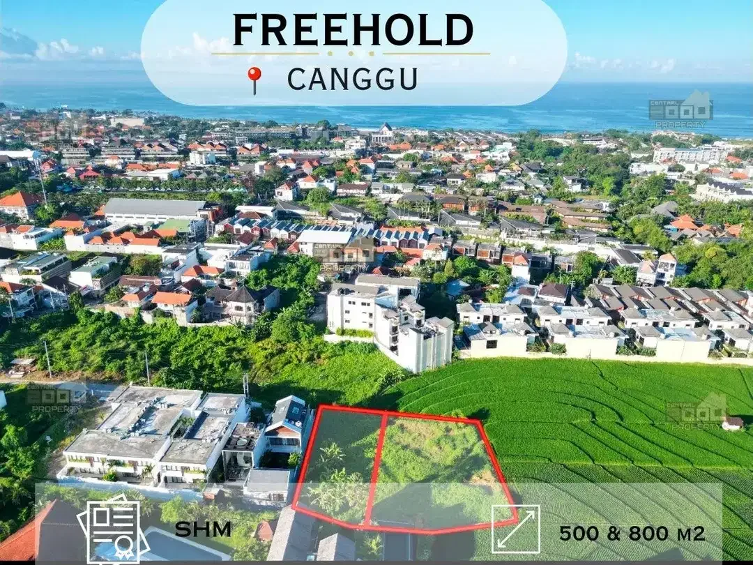 Dijual Tanah Freehold Zona Komersial – Berawa Canggu, Bali - Image 1 of 8
