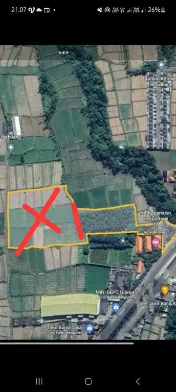 Dijual Tanah 42a di pinggir Jln Bay Pas IB Mantra Ketewel Bali - Image 7 of 8