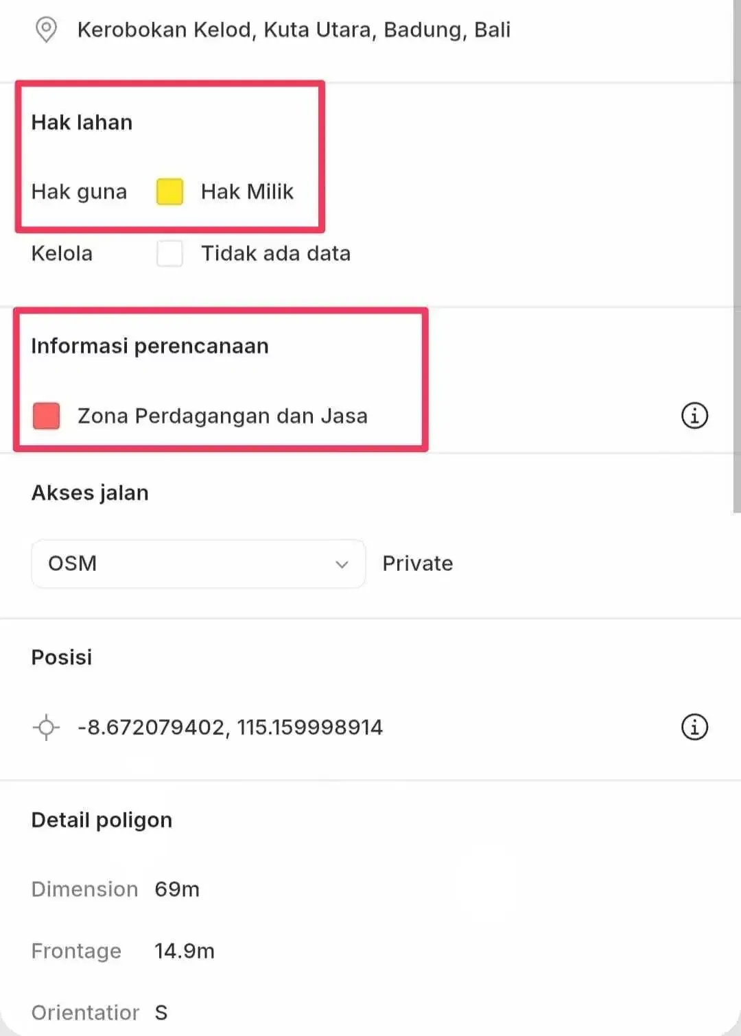 JUAL CEPAT Tanah Lokasi Premium Investasi Luas 3 are di Petitenget Seminyak dekat dengan Pantai. - Image 3 of 10