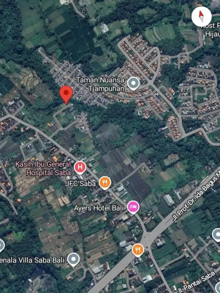 Jual TANAH VIEW SAWAH dan SUNGAI di PANTAI SABA BLAHBATU GIANYAR BALI - Image 7 of 10