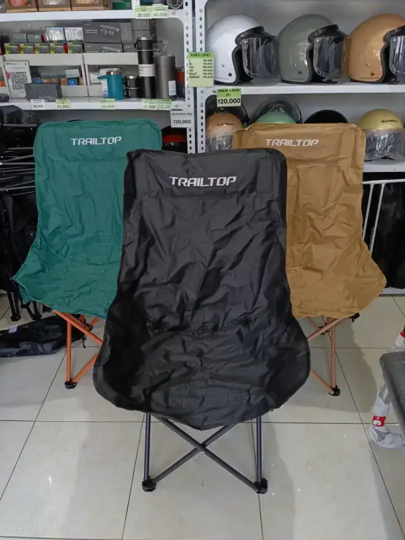 PROMO Kursi Lipat Sandaran Tinggi camping/mancing/gunung UK.47x47x91cm - Image 4 of 9