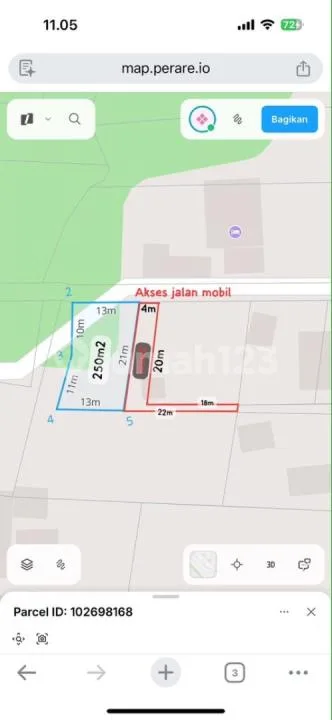 Dijual Tanah Premium Tirta Tawar Ubud Lingkungan Vila Strategis - Image 2 of 4