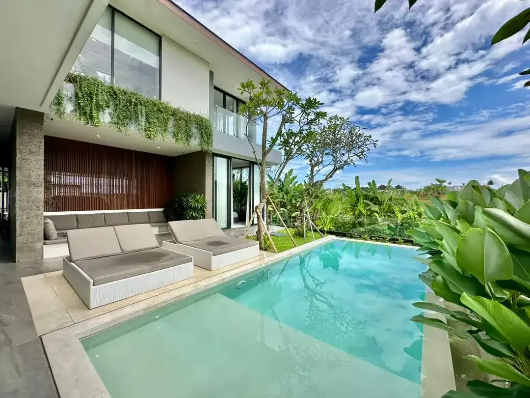 Beautiful Rice field View Villa in Berawa Canggu For Sale - Image 1 of 10