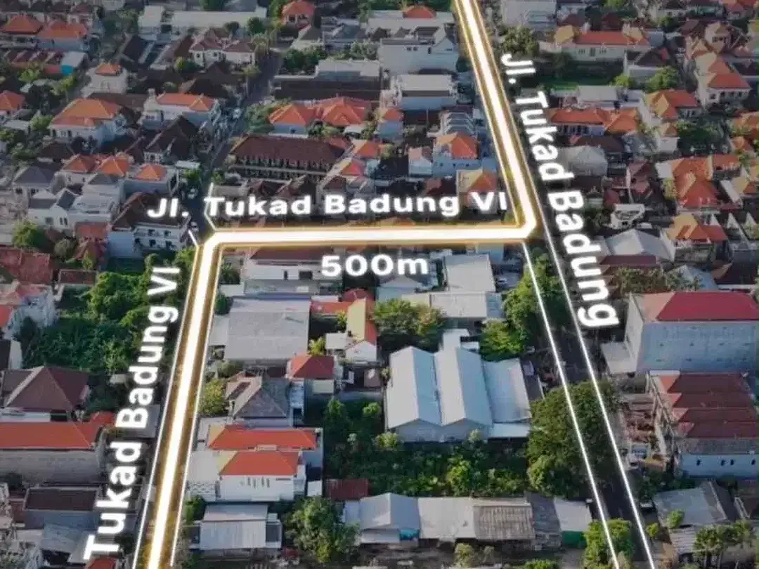 SALE Tanah Renon SHM Jalan Tukad Badung VI - Image 4 of 6