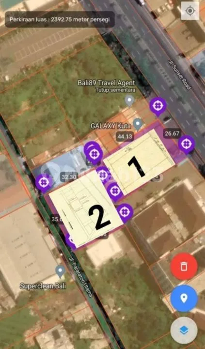 Tanah Strategis Sebelah Krisna Oleh-Oleh Premium Sunset Road Kuta - Image 1 of 4