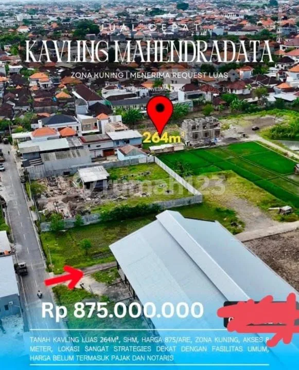 Tanah Zona Kuning Siap Bangun Gunung Patas Badung Bali - Image 3 of 4