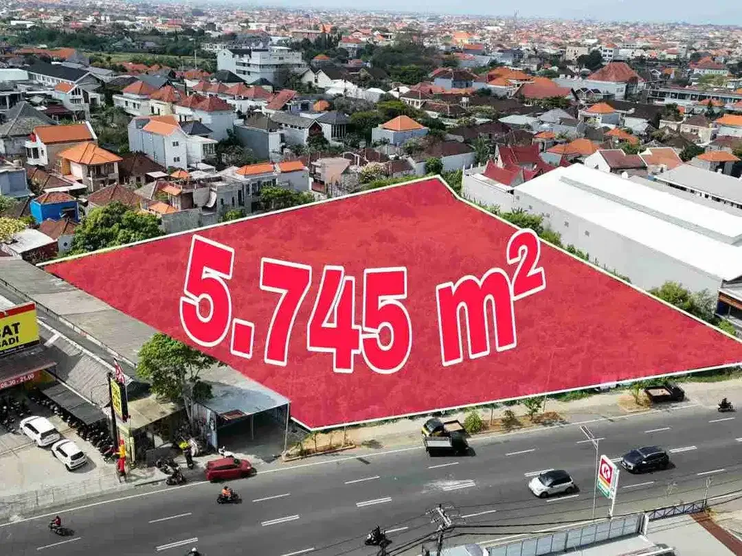 Tanah Komersial Jalan Utama Teuku Umar Barat Kerobokan Bali - Image 1 of 6