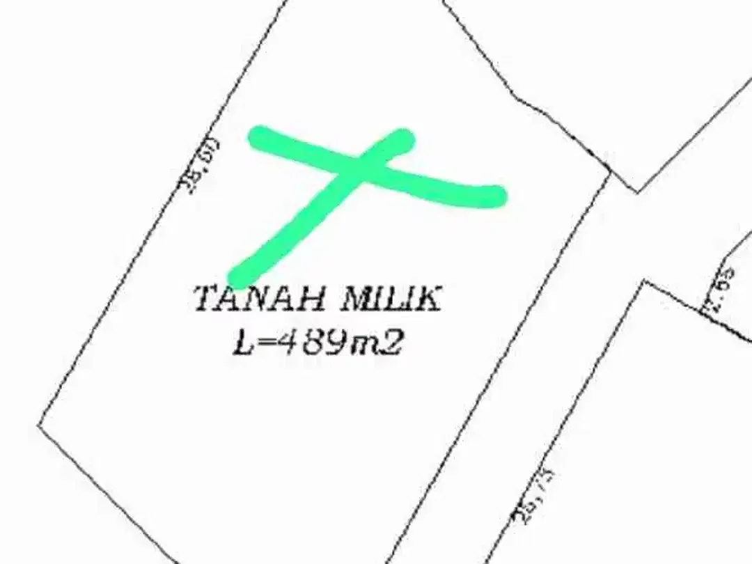 Lahan plot kecil munggu bantas zona Kuning lingkungan villa bebas banjir SHM - Image 2 of 5