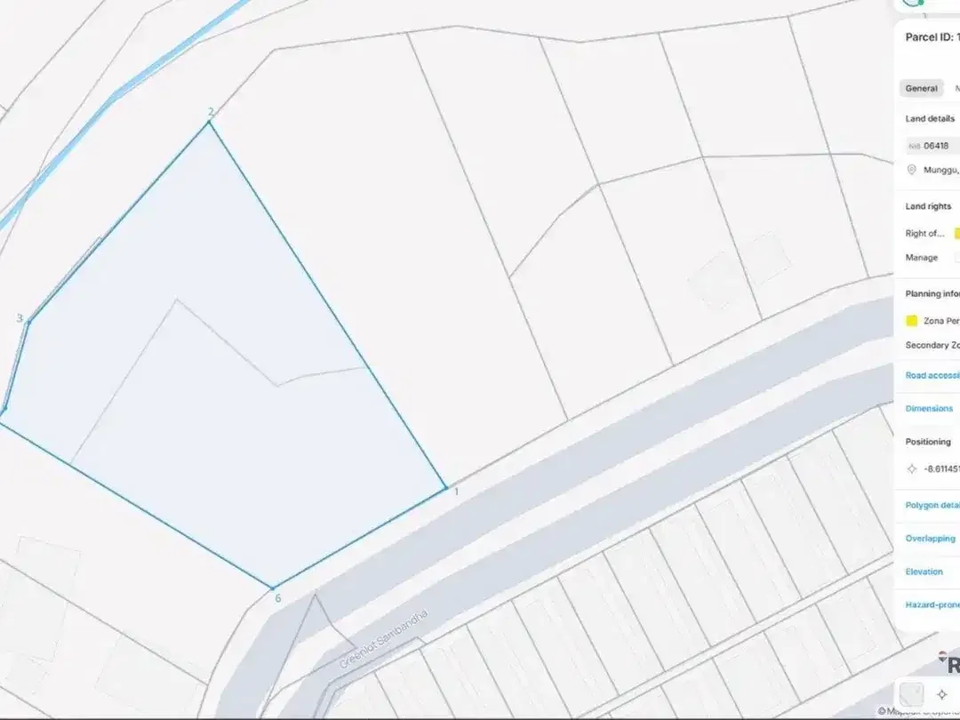 Tanah 25.69 Are di lingkungan villa eksklusif Dijual, di Munggu - Image 5 of 5
