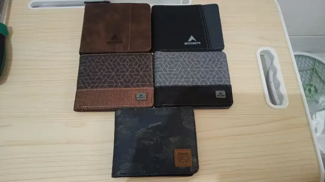 100rb BARU-Promo Dompet Eiger 100% Original bahan canvas mix kulit - Image 1 of 6