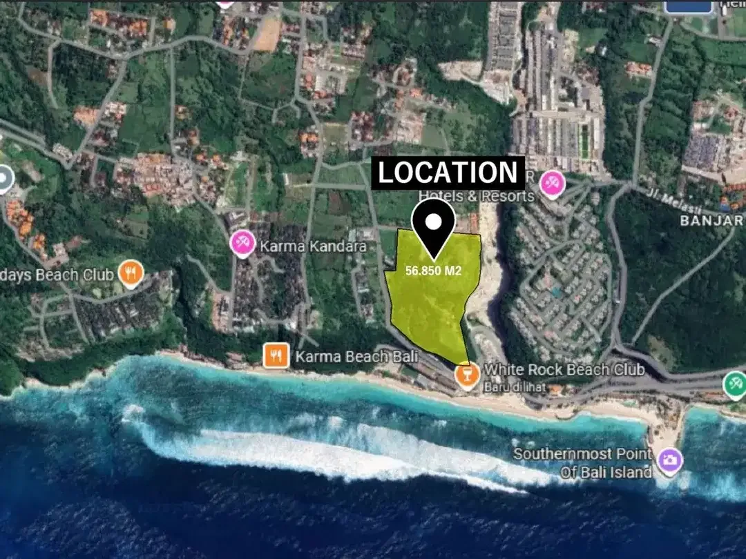 PREMIUM CLIFFSIDE LAND WITH PANORAMIC OCEAN VIEW IN UNGASAN - Image 4 of 5