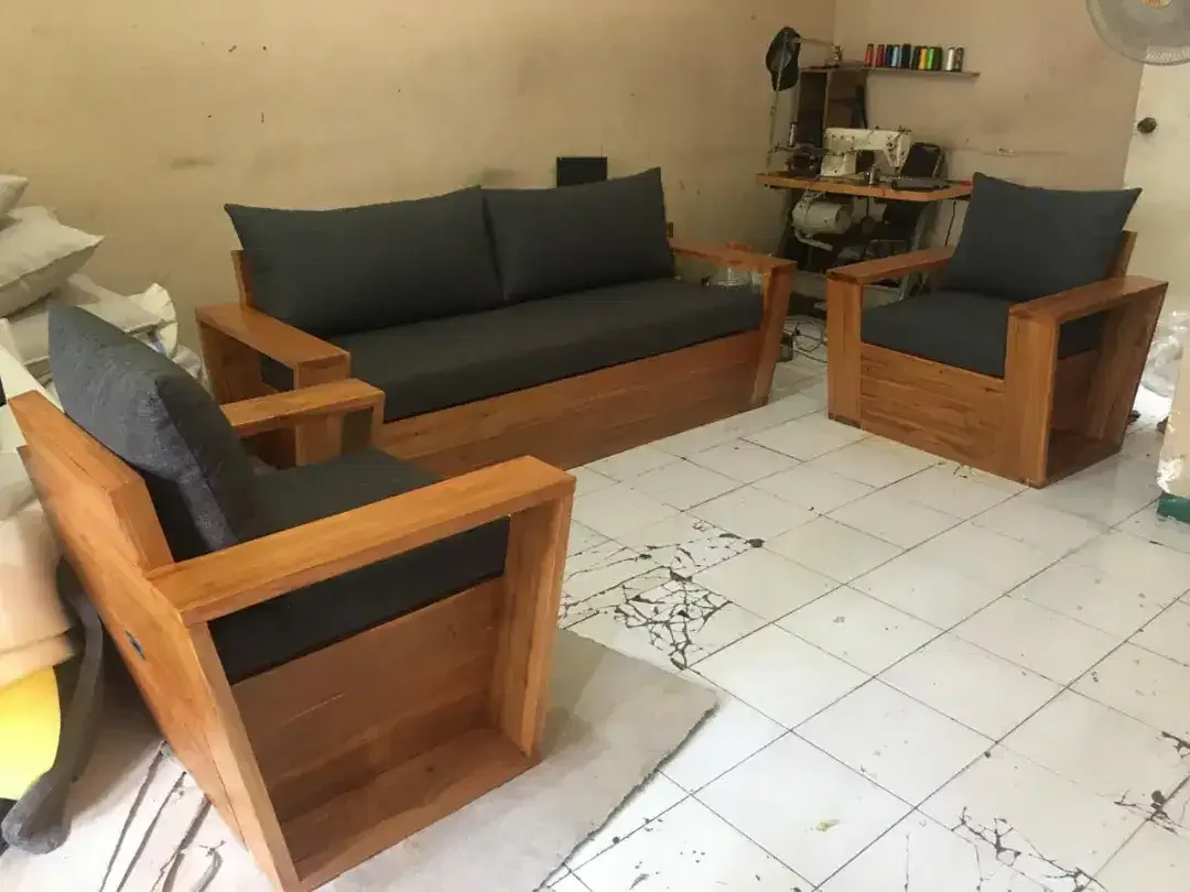 Sofa L pojok Sofa Sudut Sofa Villa Sofa Kantor, Beklit Jok Servis Sofa - Image 4 of 9