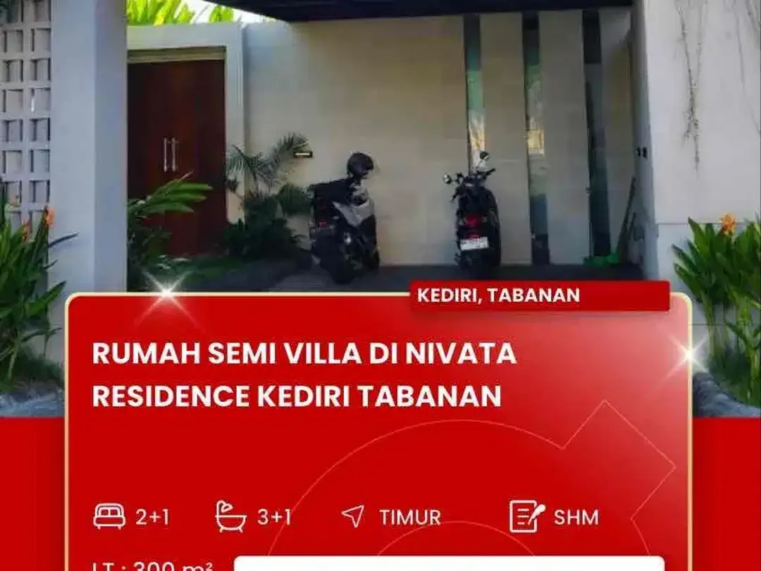 DIJUAL RUMAH SEMI VILLA DAERAH KEDIRI TABANAN BALI - Image 1 of 10