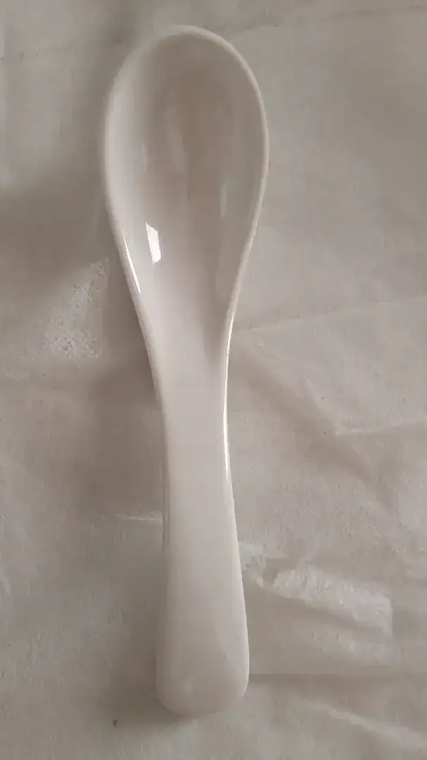 Sendok Sup Keramik Melamin Estetik Tebal Dan Awet Uk.15x4cm BARU - Image 3 of 4