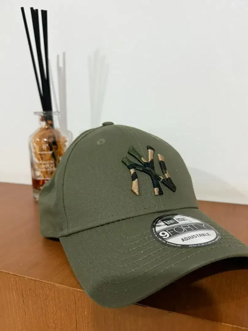 Topi Hijau Army NY New Era Asli - Image 2 of 4