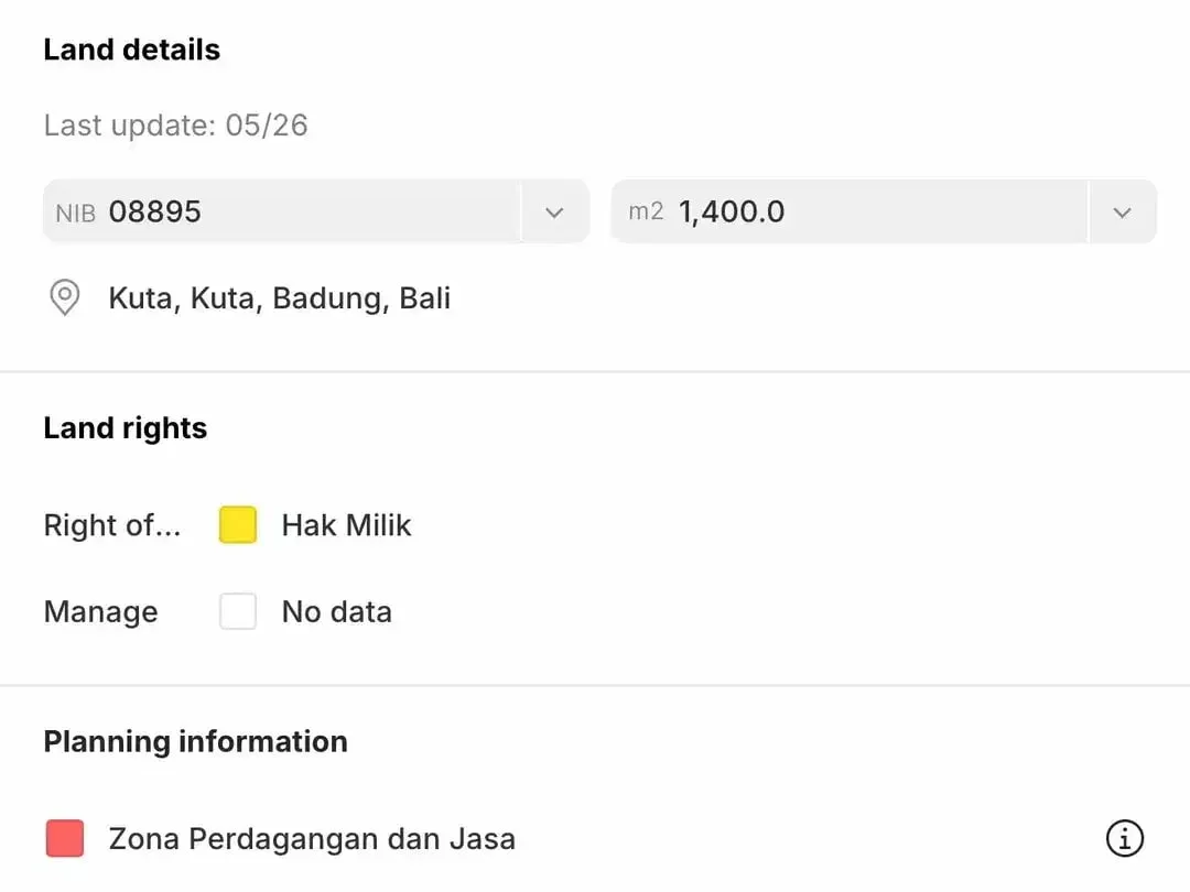TANAH PREMIUM BONUS BANGUNAN EX HOTEL BINTANG 3 DI JL RAYA LEGIAN DEKAT PANTAI KUTA - Image 3 of 10