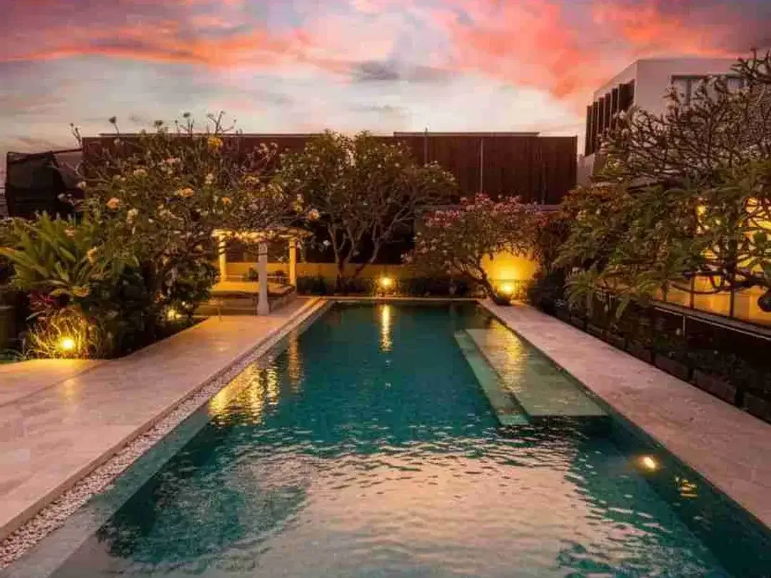 Di jual villa luxury bagus di semat brawa Canggu dengan view sawah sungai dan gunung sangat cocok untuk komersil - Image 9 of 10