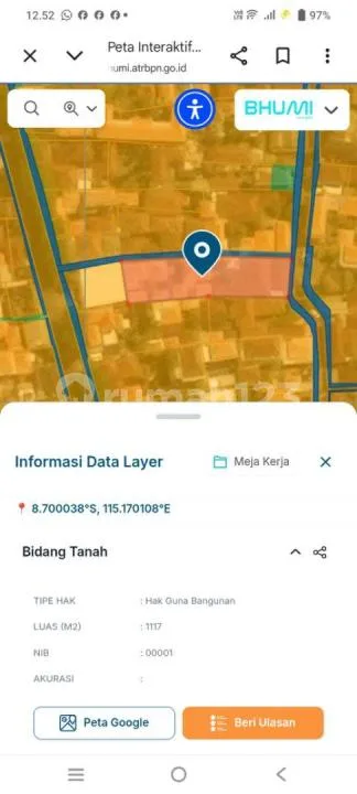Dijual Tanah 15,17 Are Isi Bangunan Pinggir Jln.legian Kuta Badung-Bali - Image 3 of 4