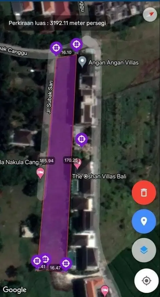 DIJUAL TANAH AREA VILLA LOKASI CANGGU - Image 4 of 4
