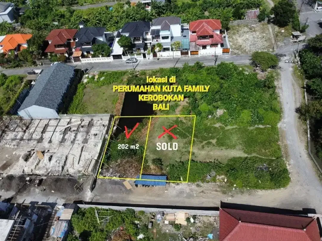 Jual tanah di mertanadi KEROBOKAN dkt SEMINYAK kawasan pariwisata Bali - Image 5 of 10